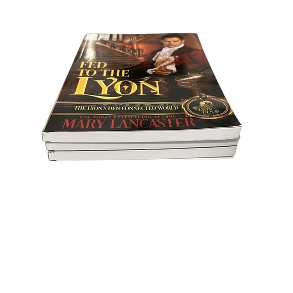 Mary Lancaster Book Lot Fed To The Lyon Sin & The Soldier Romance Intrigue SC - Picture 6 of 12